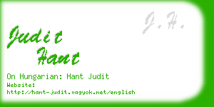 judit hant business card